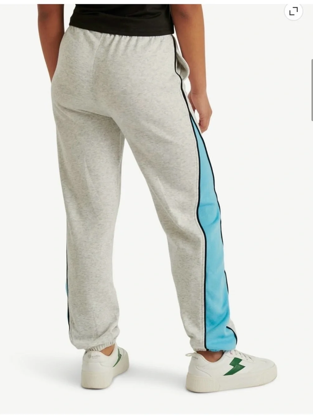 Justice MGirls' Gray & Blue Racing Graphic Hoodie